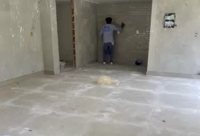 Revestimento do salão de festas