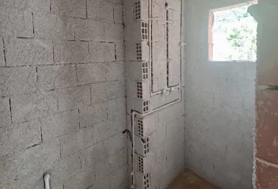 Chapisco de áreas molhada - banheiro