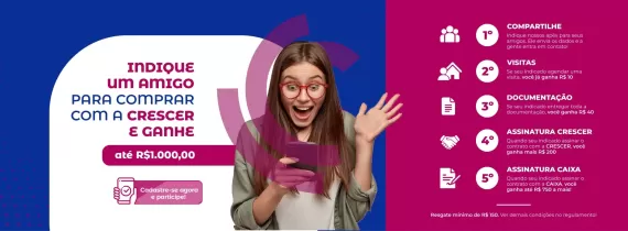 banner indique e ganhe