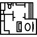 de 44m² a 57m²